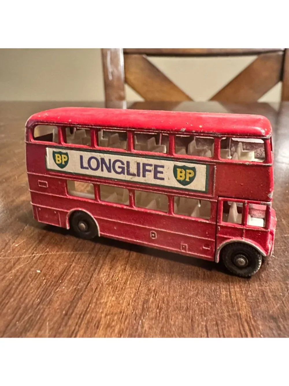 Vintage Lesney Matchbox Series No. 5 Red Routemaster Bus Diecast